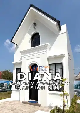 Dijual rumah 2 lantai modern minimalis surabaya barat mansion nine