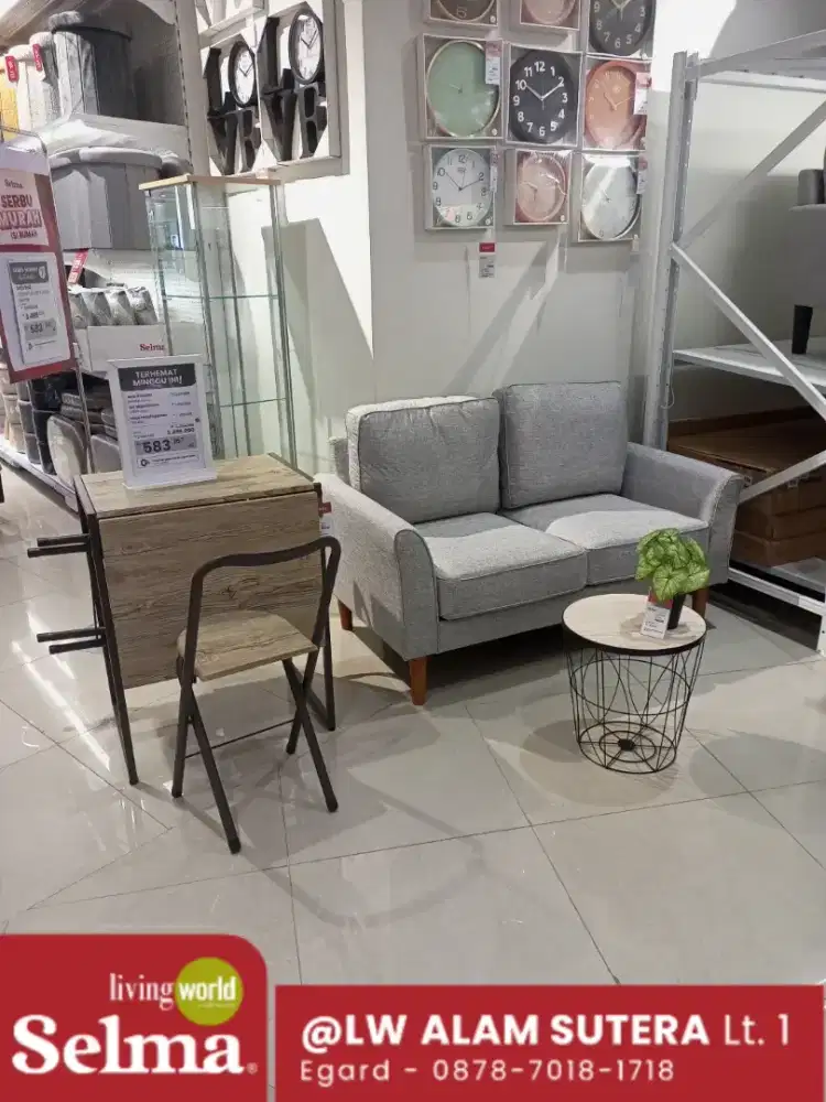 Set sofa meja makan meja sisi