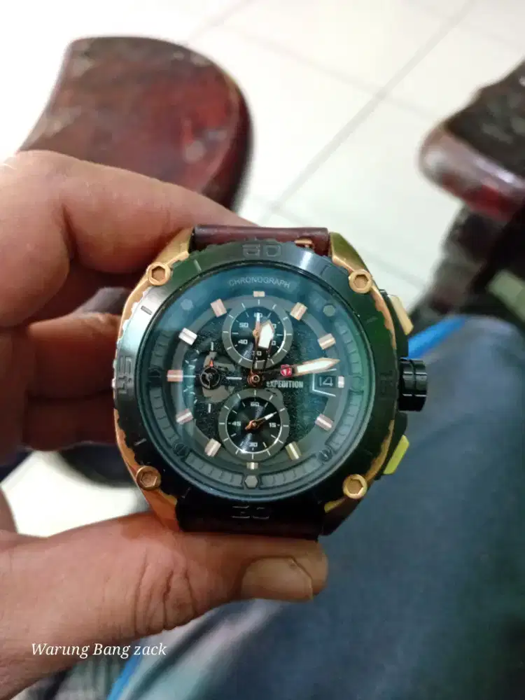 JAM TANGAN EXPEDITION E6777M BLACK GOLD
