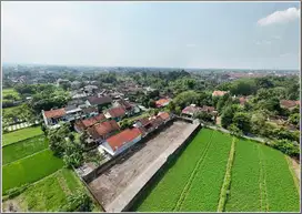 Tanah Jogja, Jl Palagan,tepi jalan aspal, lebar depan 13 m, siap bangun