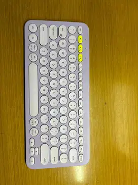 Keyboard Logi Warna Ungu Bluetooth