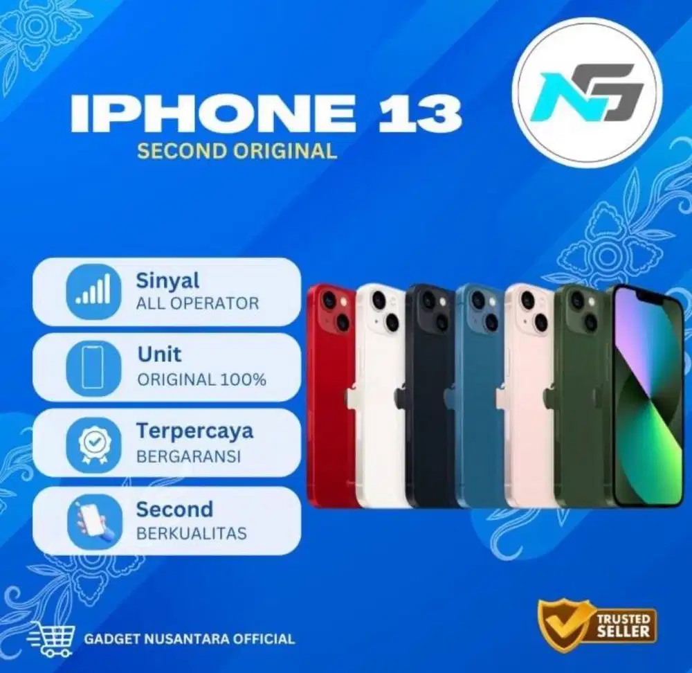 Jual Iphone 13 128 second Inter alloperator fullset