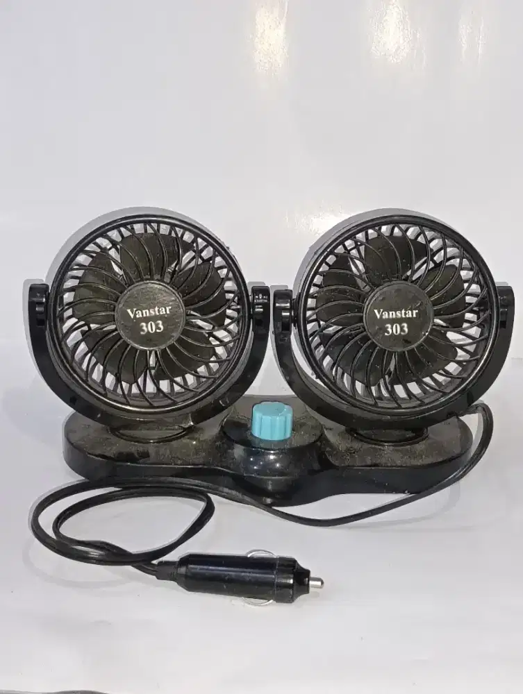 Kipas angin 12 volt 2 kepala