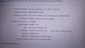 Dijual laptop kondisi sesuai gambar