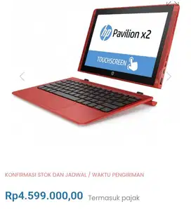 Notebook HP X2 Pavilion Layar Sentul Masih Gress