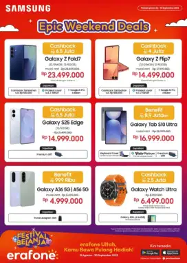 CASHBACK SAMSUNG Z FLIP7 PROMO CICILAN TANPA DP BUNGA 0%
