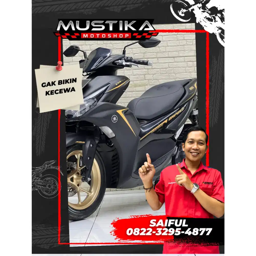 Perfect Condition!!Yamaha Aerox ABS Keyles 2021 N Asli Black-Mustika