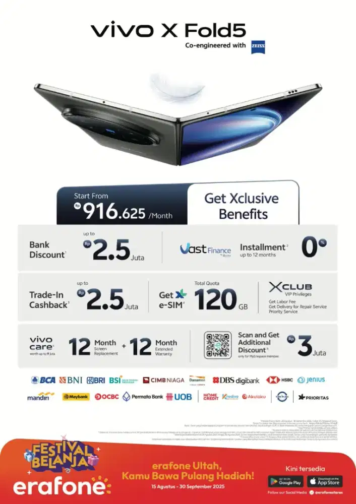 Vivo Xfold 5 Co-engineered with ZEISS