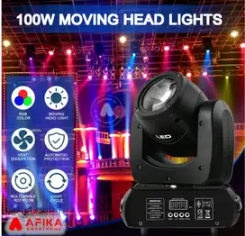Lampu proyektor Disco Sensor Suara 8 Color DMX 512 100W 240 V