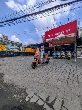 Sepeda Listrik Uwinfly M60L Coklat battery Lithium  tahan lama