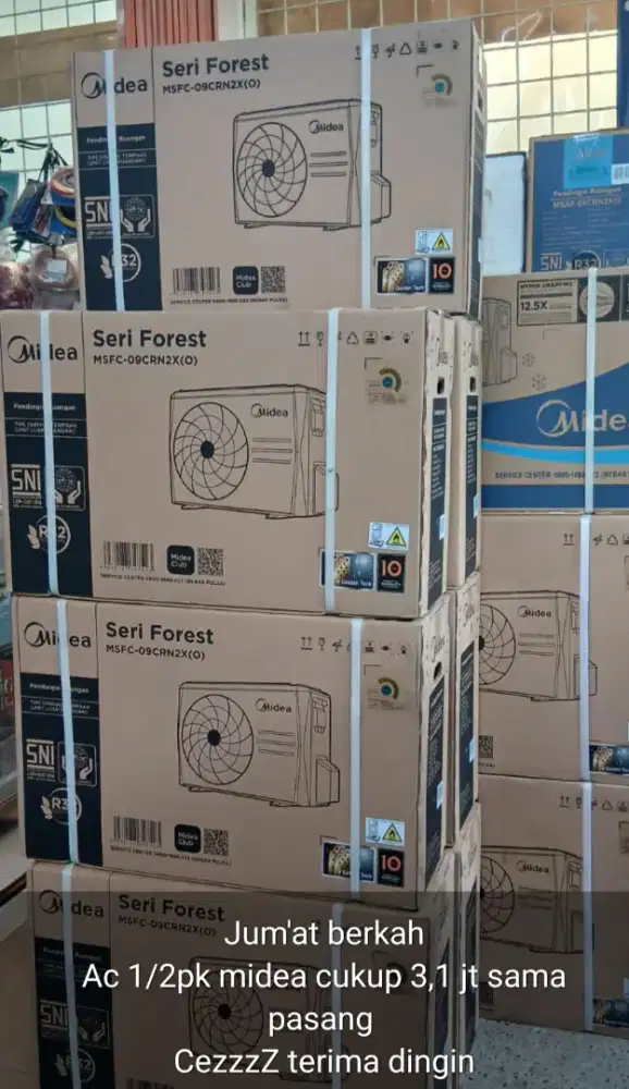 AC baru sudah plus pasang