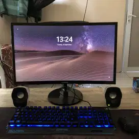 PC Editing Gaming Ryzen 5 + RTX 2060 | Fullset Monitor Curved 24”