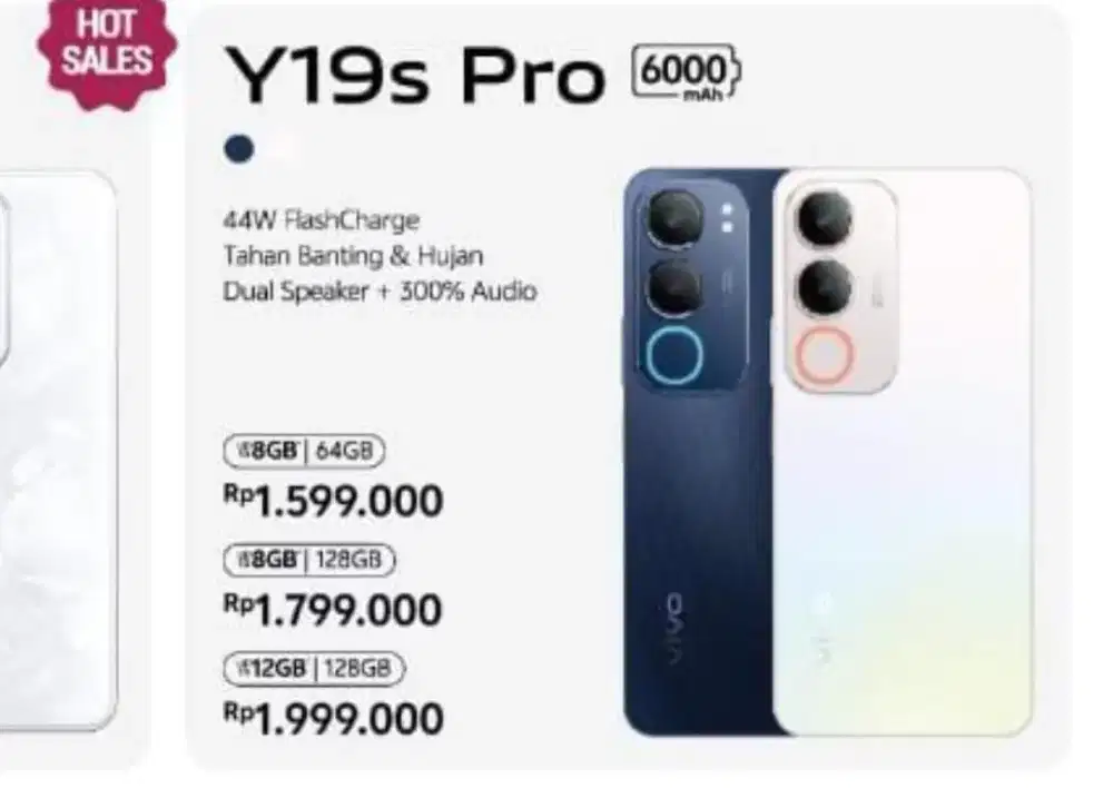 Vivo y19s pro 8/128