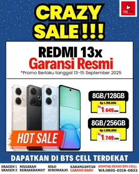 Redmi 13x ram 8/256