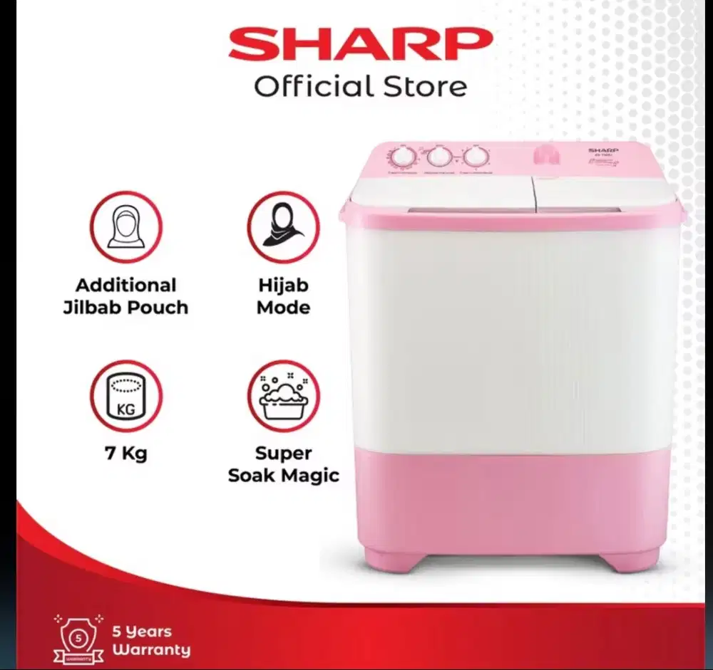 Mesin cuci sharp 7kg