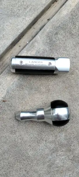 Shift knob + Handbrake cover metal Evolution X PNP Lancer EX