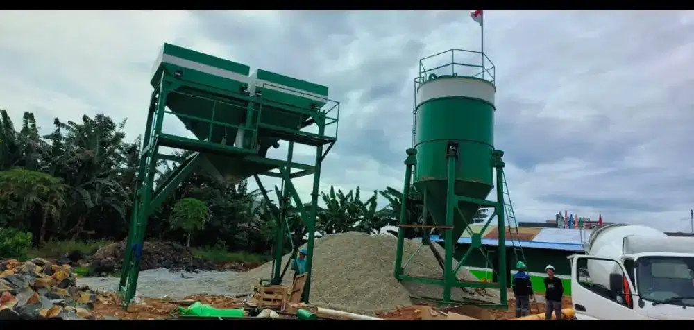 Batching Plant Mini 15–25 m³/jam | Cocok untuk Proyek Hemat & Efisien