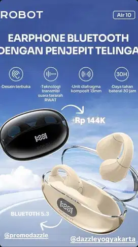 HEADSET NIRKABEL ROBOT AIR10