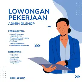 admin olshop wanita jujur rajin dan bertanggung jawab