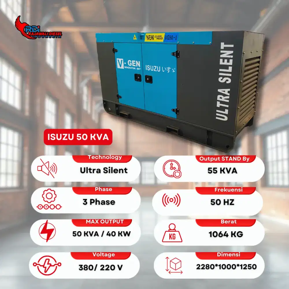 Genset Ultra Silent 50 Kva