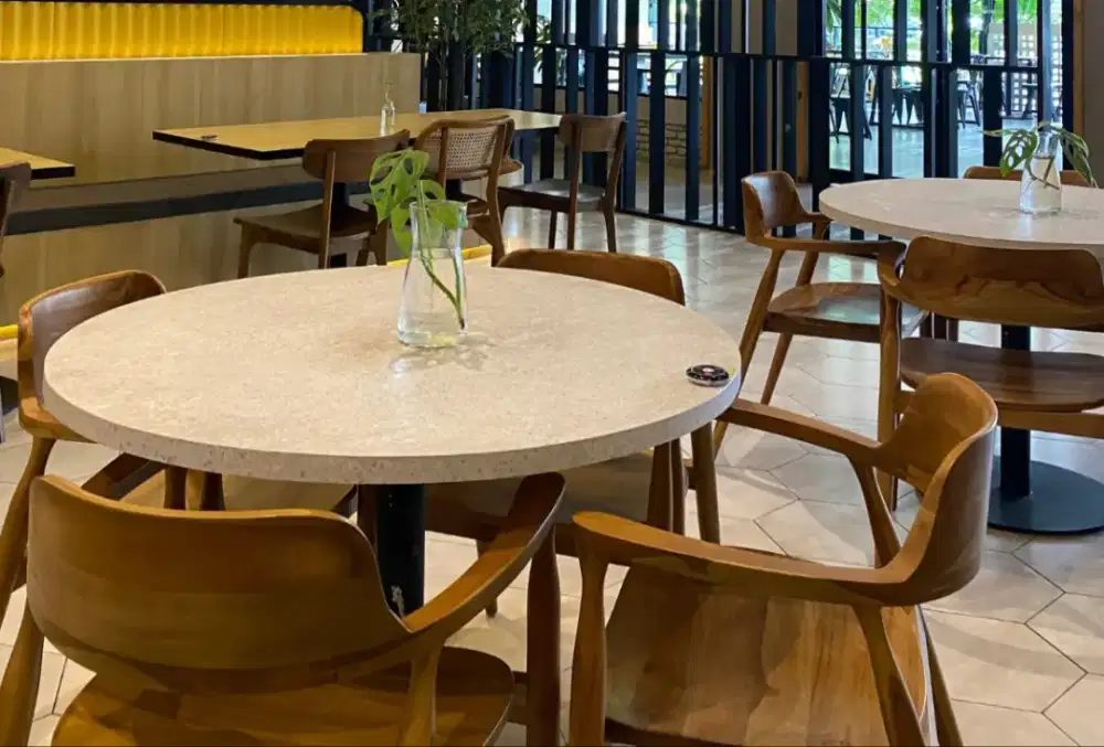 Meja kursi bangku cafe