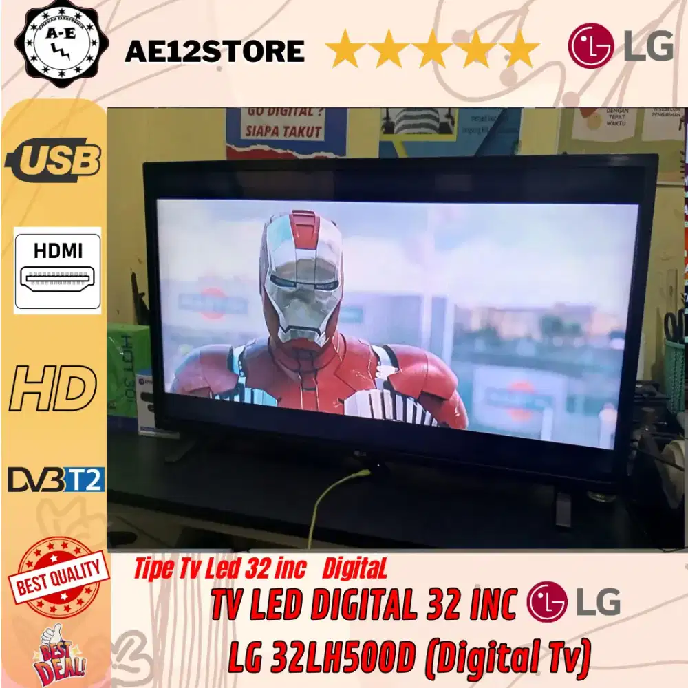 Tv led digital 32 inc LG 32LH500D second murah