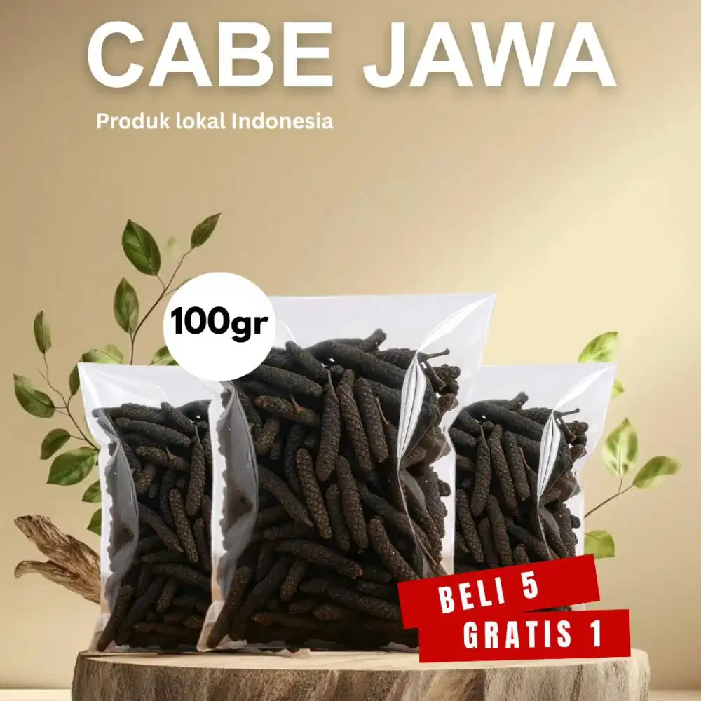Cabe Jawa/Jamu Kering 100g Kualitas Premium | Beli 5 Gratis 1