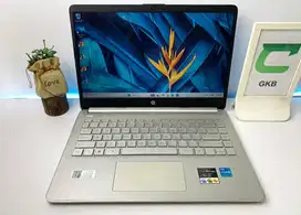 Laptop HP 14s core i3 1115G4 keyboard backlight Layar FHD IPS bodi sli