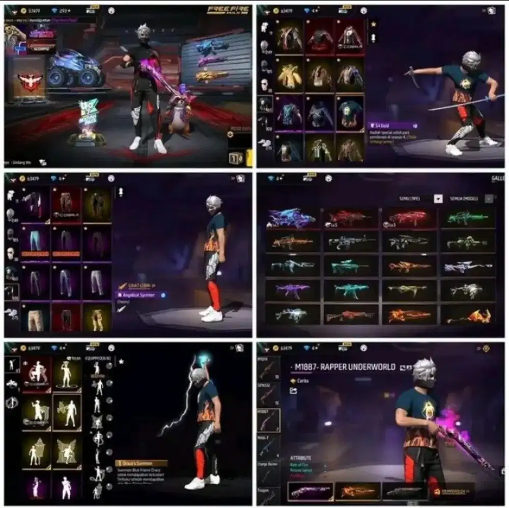 Jual beli akun ff harga murah di jamin amanah bisa langsung cat kita