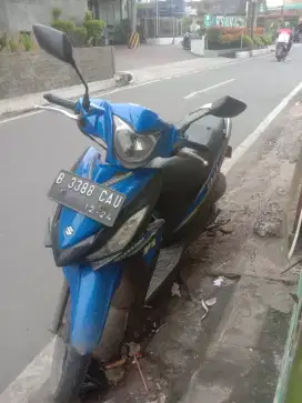 Jual MTR second Suzuki adrees THN 2014 srt lengkap.