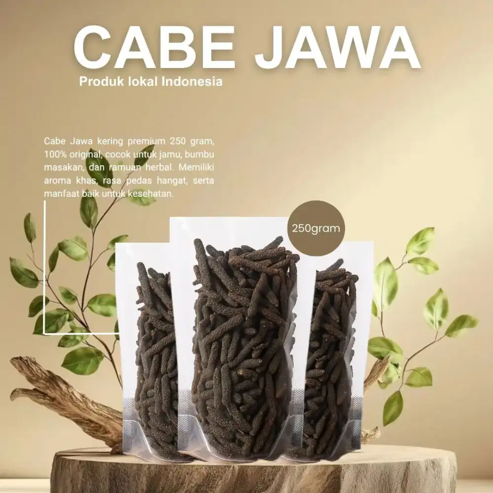 Cabe Jawa/Jamu Kering 250g Kualitas Premium