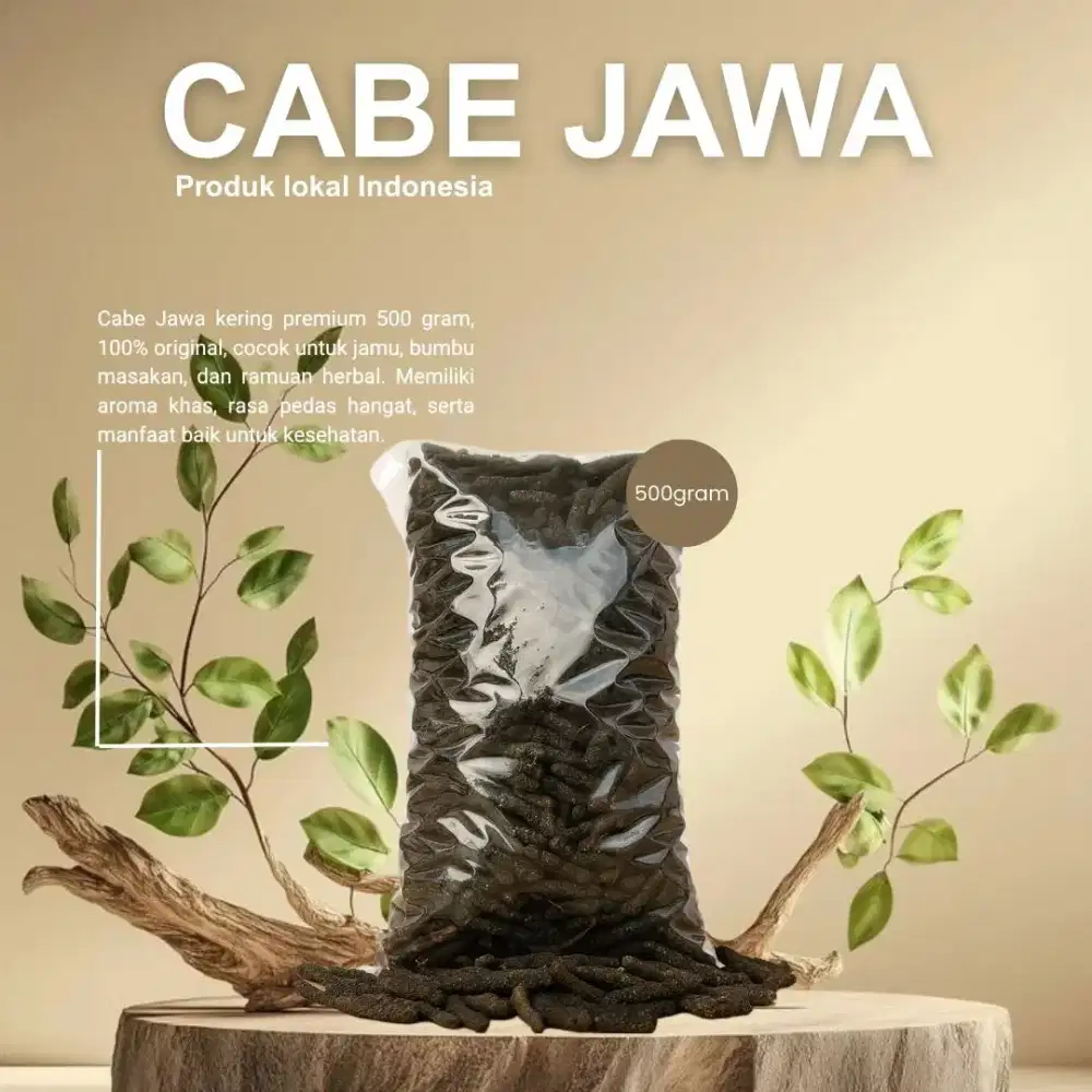 Cabe Jawa/Jamu Kering 500g Kualitas Premium