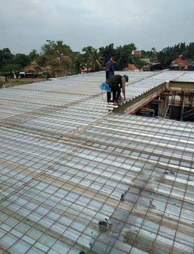 Cor beton lantai 2 dengan alas bondek