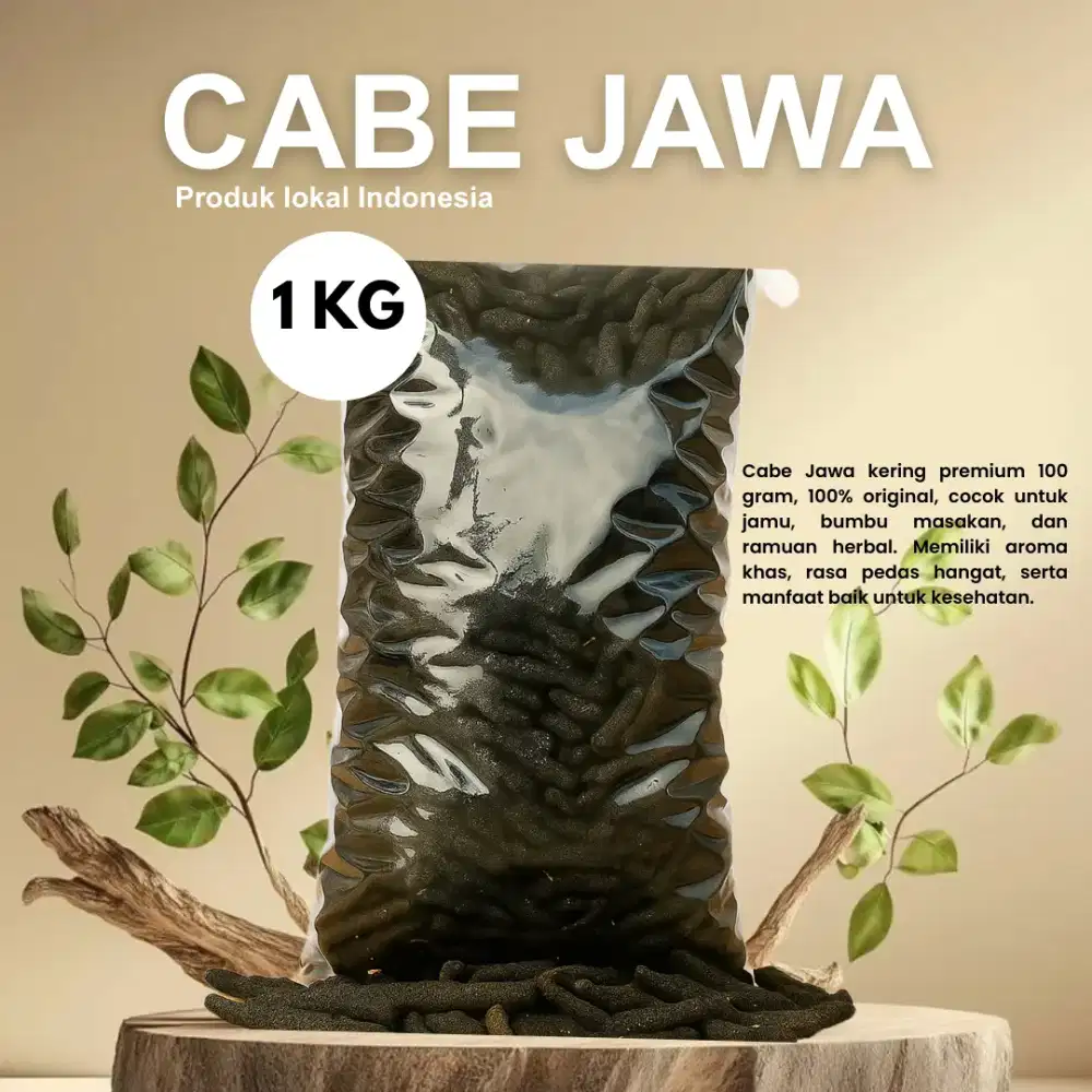 Cabe Jawa/Jamu Kering 1kg Kualitas Premium