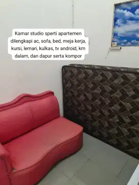 furnish ac tv android kulkas,km dalam,free(listrik,minum,wifi)