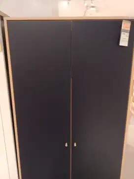RIYO 2 DOORS WARDROBE NAVY BLUE