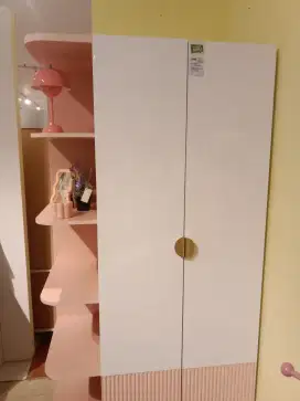 BIANCA 2 DOORS WARDROBE PINK (U/2)