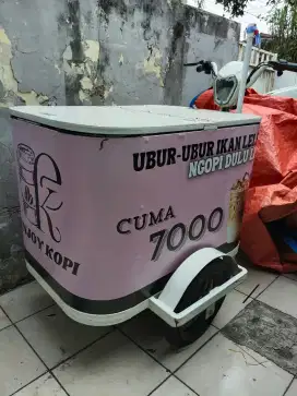 Gerobak Sepeda Listrik Kopi Keliling