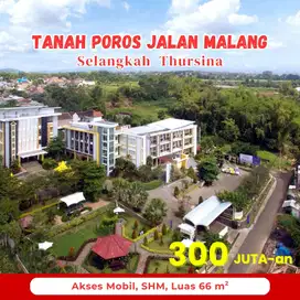 Tanah SHM Luas 108 m² Dekat Pondok Thursina – Malang