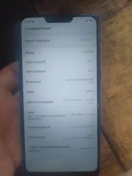Oppo a3s ram 3 internal 32 normal mulus orisinilan tinggal pakai