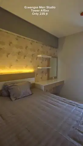 KIN DIJUAL APARTEMEN STUDIO FULL FURNISH DI GUNAWANGSA MERR DEKAT