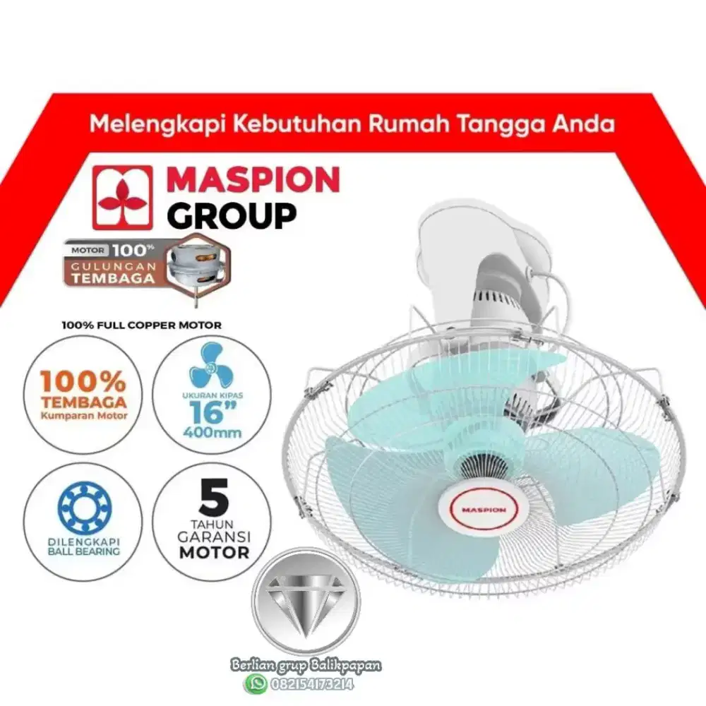 COD (1MASPION MOF 401 P Auto Fan / Orbit Fan / Plafon 16 Inci