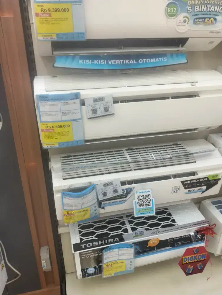 Promo cicilan AC Daikin 1/2PK inverter