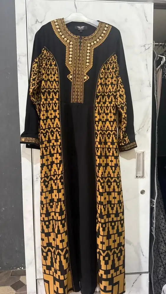 Gamis hikmat hitam size S original