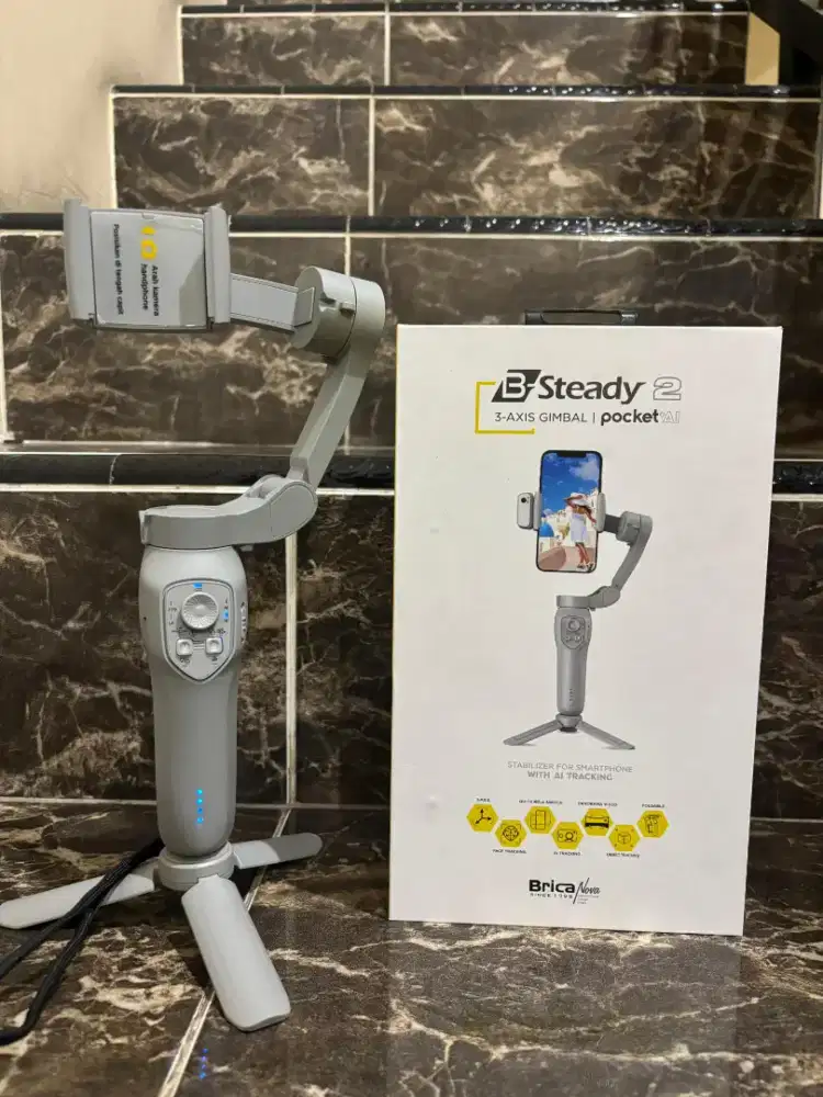 Gimbal Stabilizer HP Brica B-Steady Pocket AI 3 Axis Compact