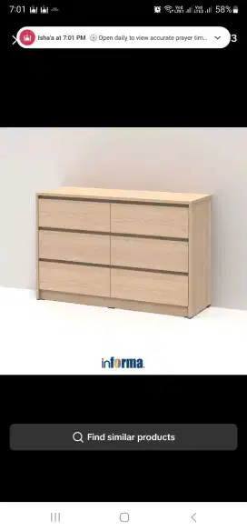 Lemari Informa Rana Laci Penyimpanan / Drawer 3 tingkat dan 6 laci