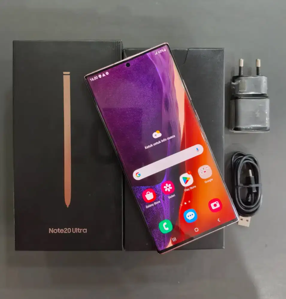 JUAL HP SECOND SAMSUNG NOTE 20 ULTRA 8/256 BRONZE