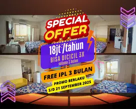 DISEWAKAN Unit Apartemen tipe studio, dengan Harga Termurah se-Bandung