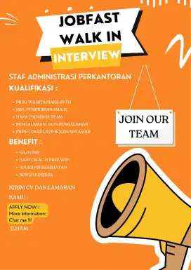 DIBUTUHKAN STAF ADMINISTRASI KANTOR