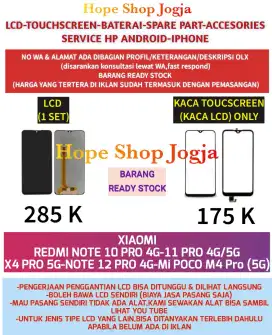 Touchscreen-Baterai-LCD Xiaomi X4 PRO 5G-NOTE 12 PRO 4G
